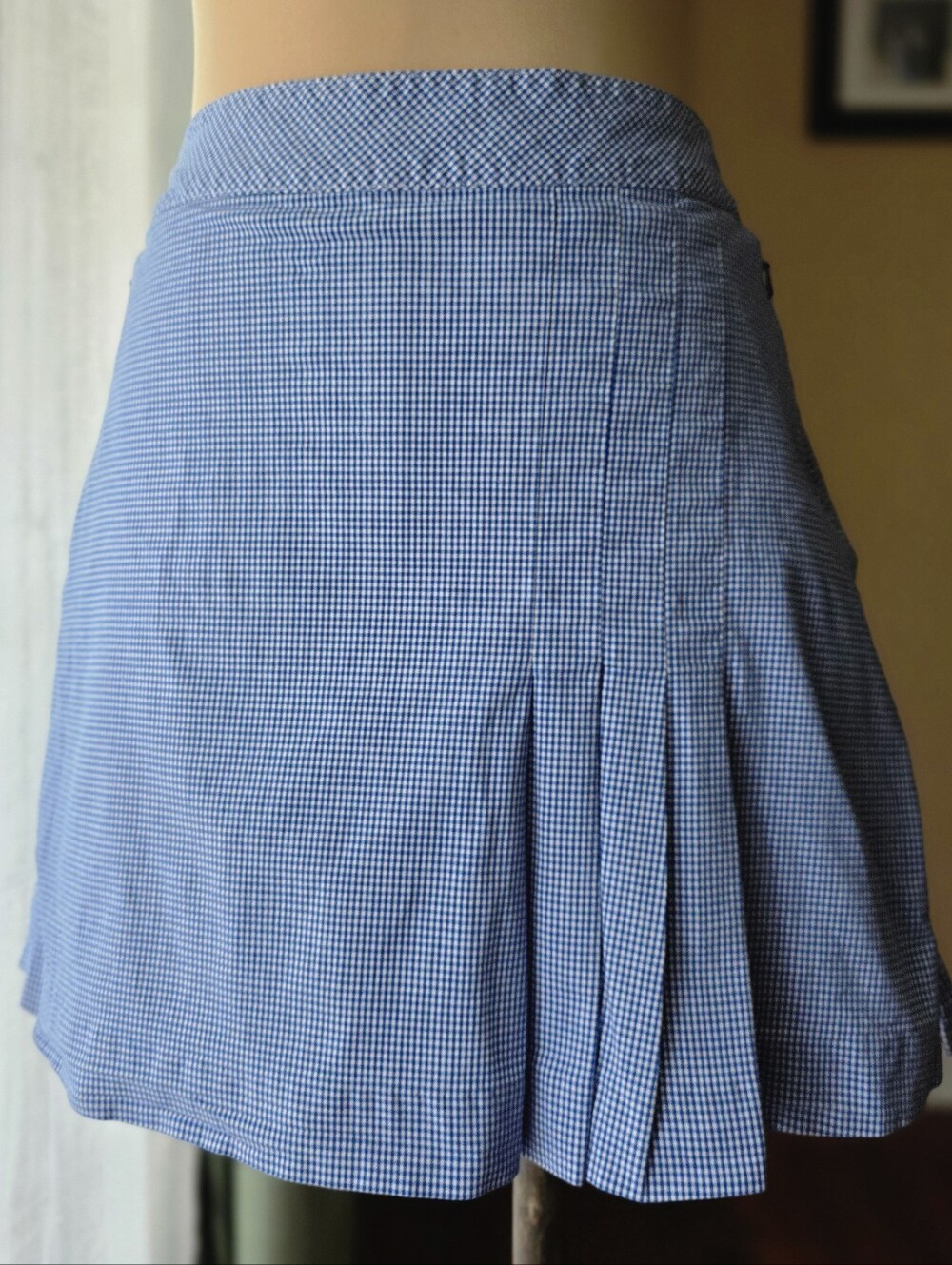 Lady Hagen Light Blue Gingham Golf Skort